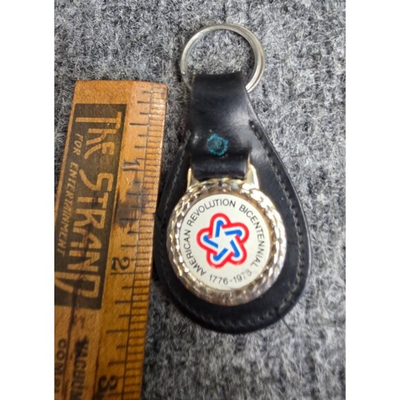 American Revolution Bicentennial Keychain Leather 1776-1976 Collectible - Picture 3 of 4